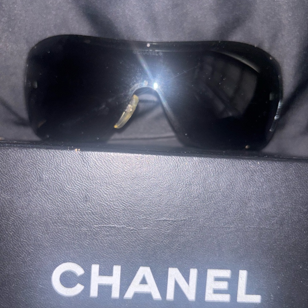 Authentic CHANEL Quilted Black Sunglasses